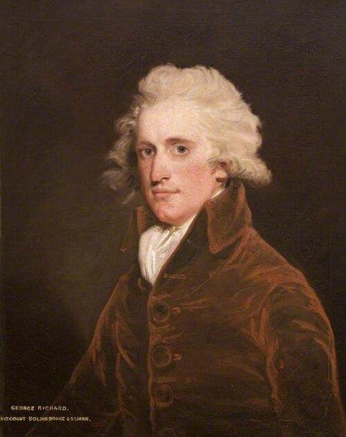 George Richard St John (1761–1824), 3rd Viscount Bolingbroke, , John Hoppner