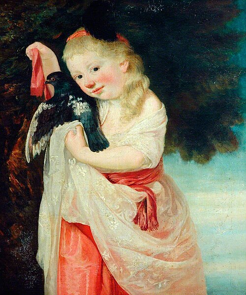 Girl with a Bird, , John Hoppner