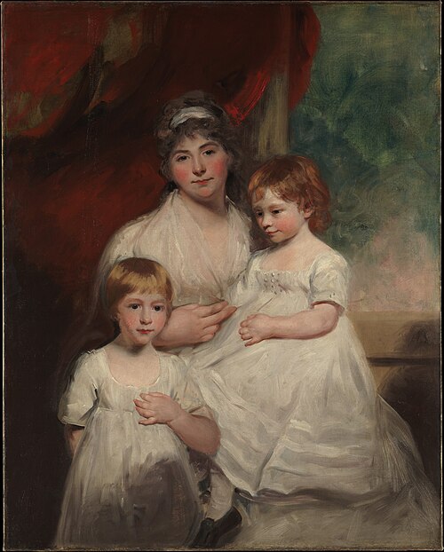 Mrs. John Garden (Ann Garden, 1769–1842) and Her Children, John (1796–1854) and Ann Margaret (born 1, 1796, John Hoppner