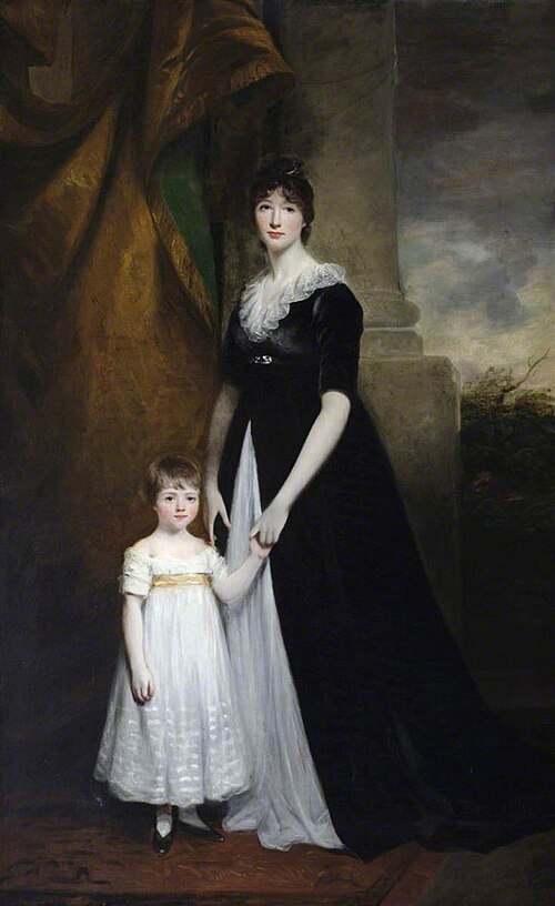 Lady Caroline Villiers, Lady Paget (1774-1835) with her eldest son Henry Paget, later Sir Henry Page, 1800, John Hoppner