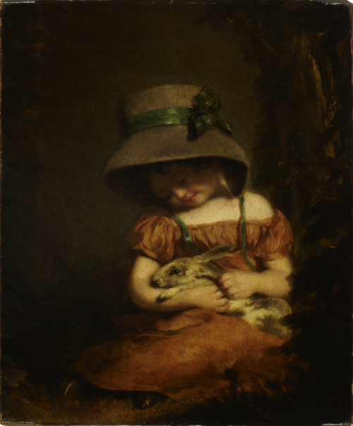 Girl with a Rabbit, 1800, John Hoppner