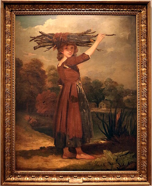 Camponesa carregando um feixe de lenha, 1775, John Hoppner
