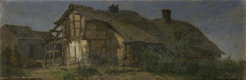 An Old Farm in Xhierformont, 1864, Jean Pierre François Lamorinière