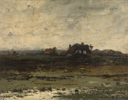 Farms at Sunset, , Jean Pierre François Lamorinière