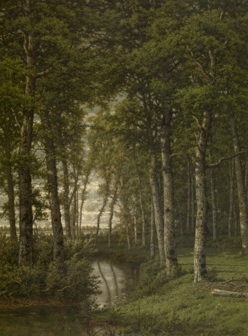 Loneliness. Landscape in the Surroundings of Schilde, 1871, Jean Pierre François Lamorinière