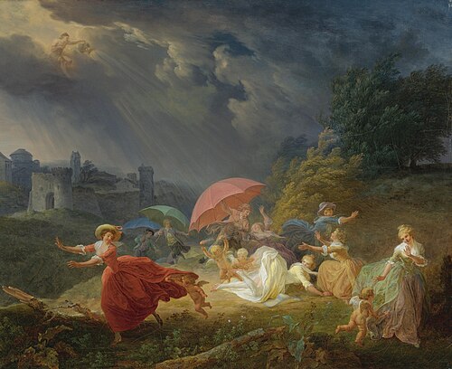 Le feu aux poudres, 1750, Louis-Roland Trinquesse