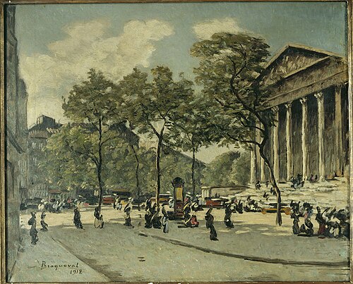 La place de la Madeleine en 1912, 1912, Louis Braquaval