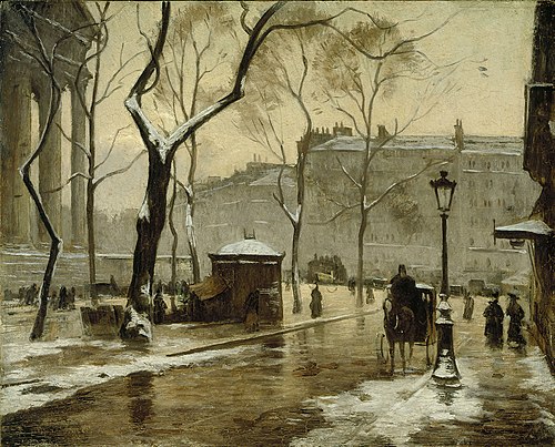 La place de la Madeleine, 1900, Louis Braquaval
