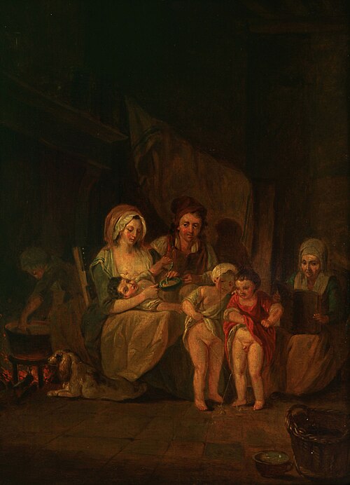 Le marché de Moreuil., 1850, Louis Braquaval