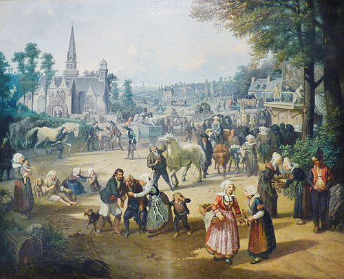 Fête bretonne, 1850, Louis Caradec