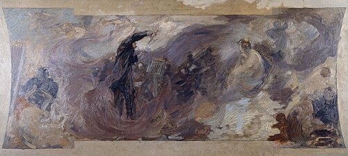 Esquisse pour le Petit Palais, galerie sud : La musique fantastique, 1911, Alfred Philippe Roll