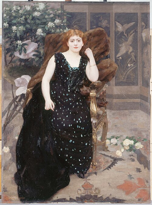 Portrait de Jane Hading, 1890, Alfred Philippe Roll