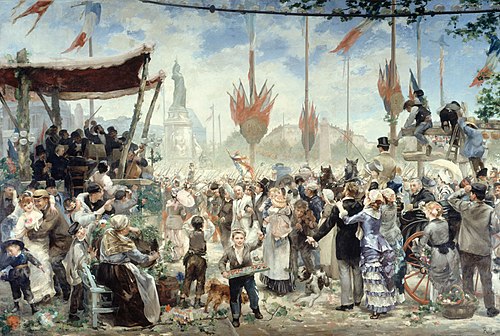 14 Juillet 1880, inauguration du monument à la République, 1882, Alfred Philippe Roll