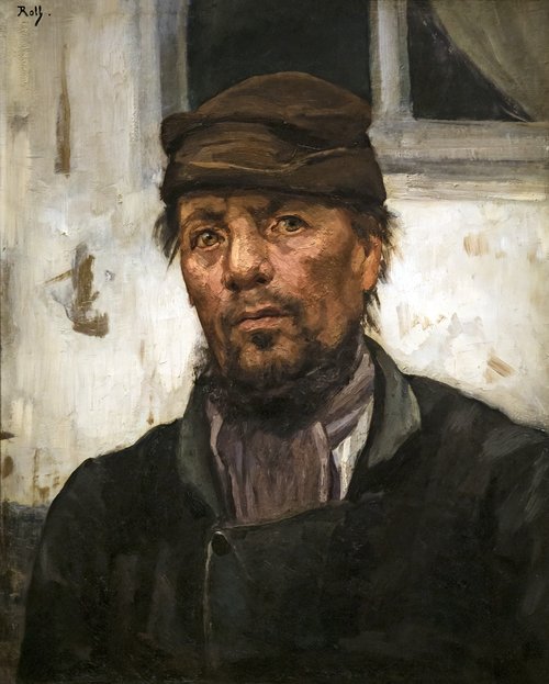 Tête de mineur, , Alfred Philippe Roll