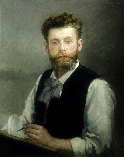Selfportrait, 1875, Alfred Philippe Roll