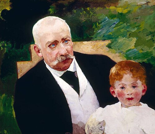 Félix Faure et son petit-fils, 1897, Alfred Philippe Roll