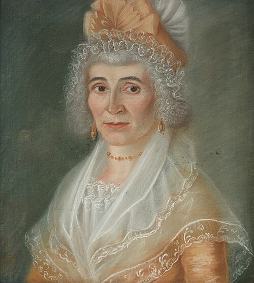 Marguerite Viger, Wife of Pierre Berthelet, 1790, Louis Dulongpré