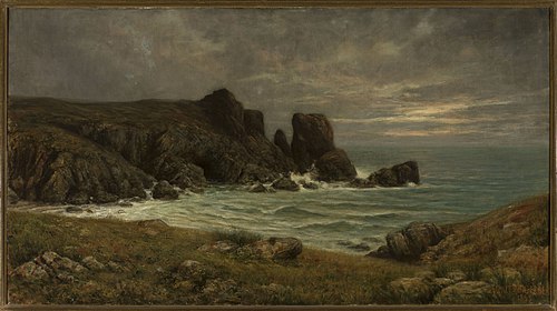 Rocky seaside, 1888, Louis Frédéric Schützenberger