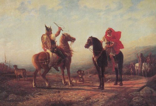 entrevue de César et d'Arioviste en Alsace, 1900, Louis Frédéric Schützenberger