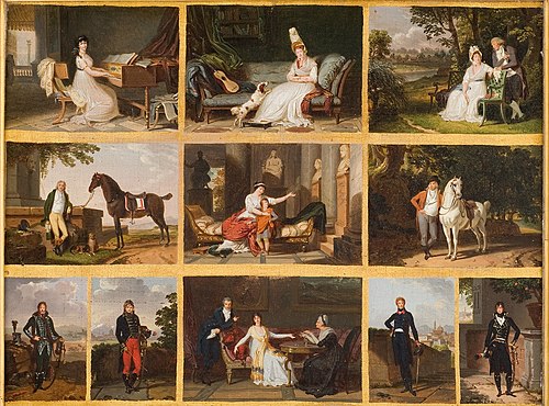 Onze réductions de portraits, 1795, Louis Gauffier