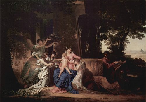 Le Repos de la Sainte Famille pendant la fuite en Égypte, 1792, Louis Gauffier