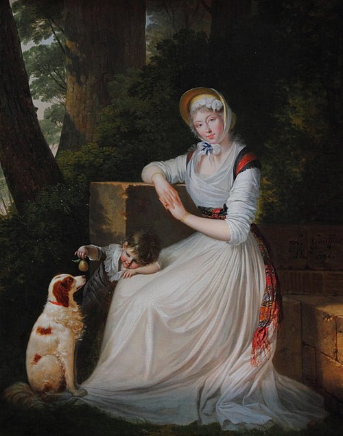 Portrait d'Elizabeth Holland avec son fils, 1794, Louis Gauffier
