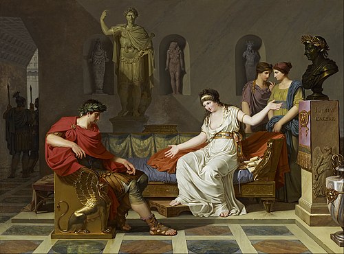 La Rencontre entre Octave et Cléopatre après la bataille d’Actium, 1787, Louis Gauffier