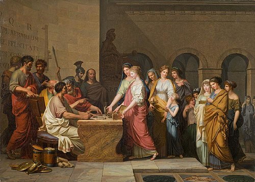 La Générosité des dames romaines, 1790, Louis Gauffier