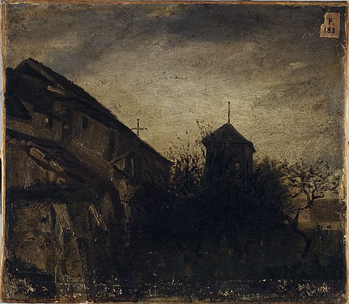 L'abside de Saint-Pierre-de-Montmartre, 1828, Louis Godefroy Jadin