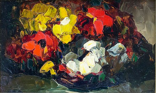 Bouquet de zinnias, 1931, Louis Pastour