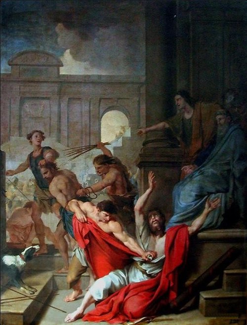 The Flagellation of Saint Paul and Saint Barnabas, 1655, Louis Testelin