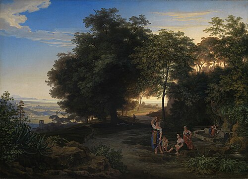 Landschaft im Latinergebirge, 1825, Ernst Fries