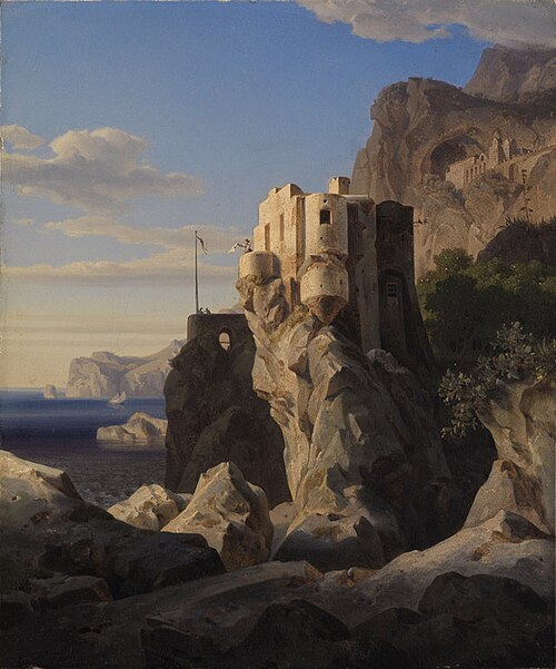 San Francesco bei Amalfi, 1828, Ernst Fries