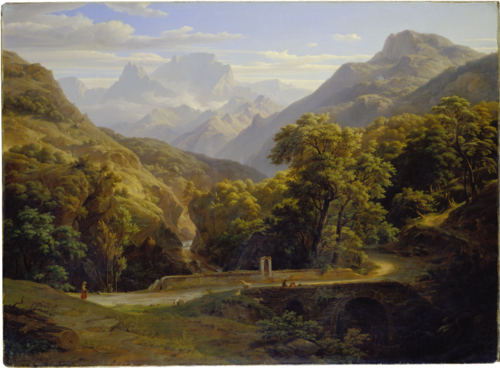 Mountainscape, 1832, Ernst Fries