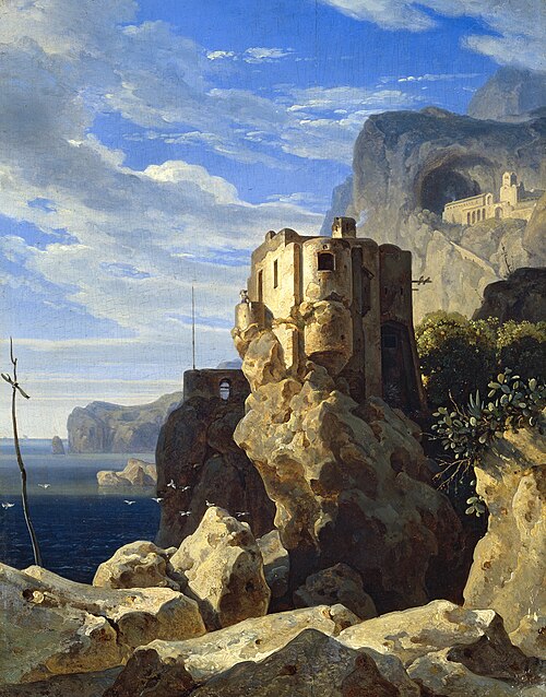 San Francesco bei Amalfi, 1828, Ernst Fries