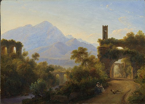 Ruines italiennes, 1853, Louise-Joséphine Sarazin de Be