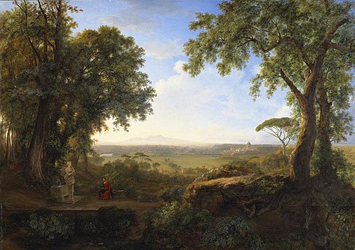 Rome, vue de Monte Mario, 1850, Louise-Joséphine Sarazin de Be