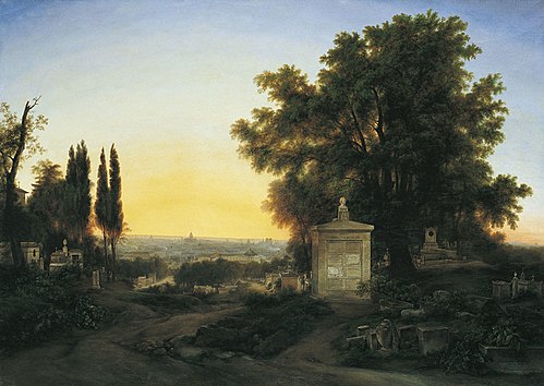 Paris, vu des hauteurs du Père Lachaise, 1850, Louise-Joséphine Sarazin de Be