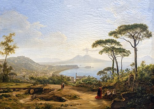 Naples, vue du Pausilippe, 1842, Louise-Joséphine Sarazin de Be