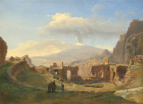 The Roman Theater at Taormina, 1828, Louise-Joséphine Sarazin de Be