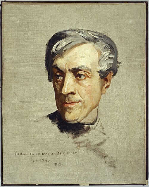 Etude faite d'après Jules Michelet, 1843, Thomas Couture