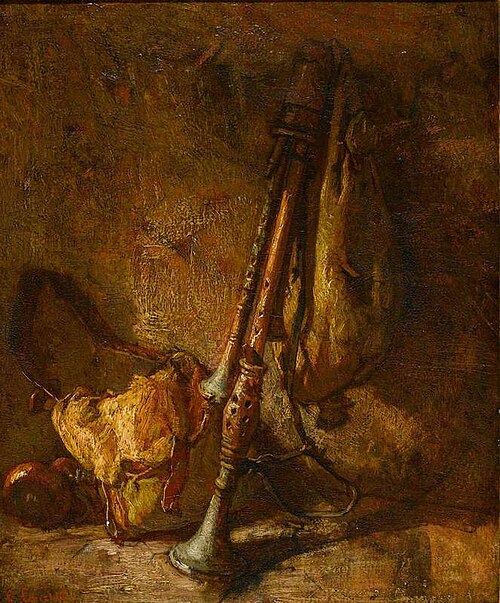Still Life with a Cornemuse, , Thomas Couture
