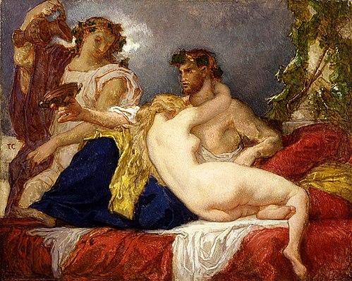 Horace and Lydia, 1843, Thomas Couture