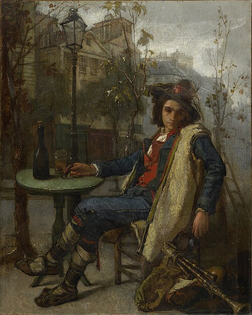 Young Italian Street Musician, 1877, Thomas Couture