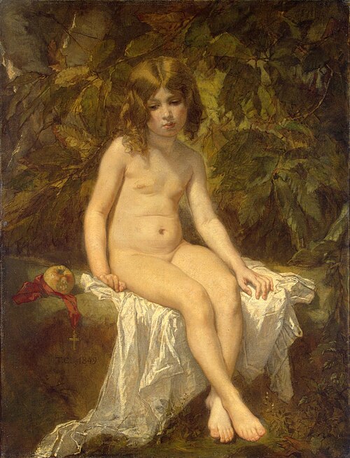 La petite baigneuse, 1849, Thomas Couture