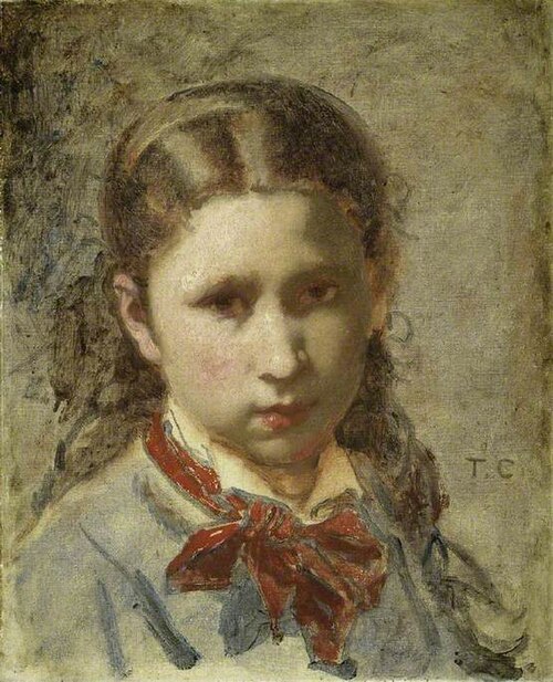 A girl's head, , Thomas Couture