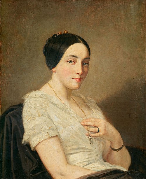 Portrait de jeune femme assise, 1850, Thomas Couture