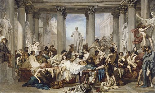 Les Romains de la décadence, 1847, Thomas Couture