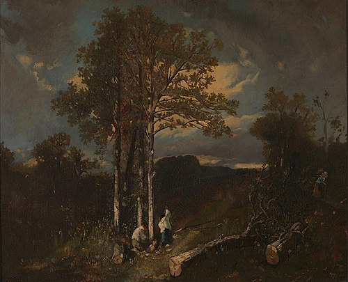 Landscape with Woodchoppers, , Thomas Couture