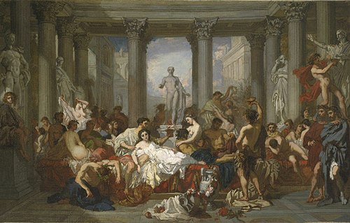 Romans of the Decadence, 1847, Thomas Couture